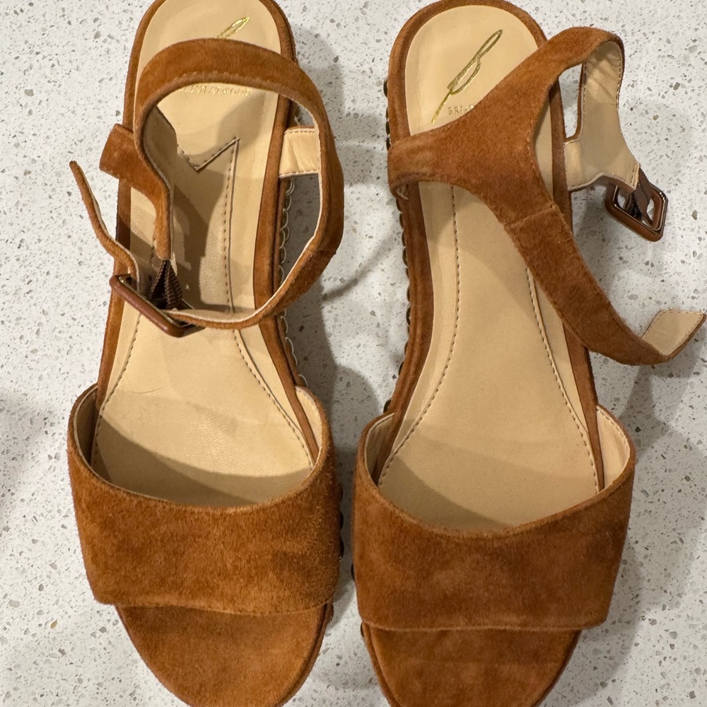 Brian Atwood Brown Suede Sandals - Picture 2 of 3
